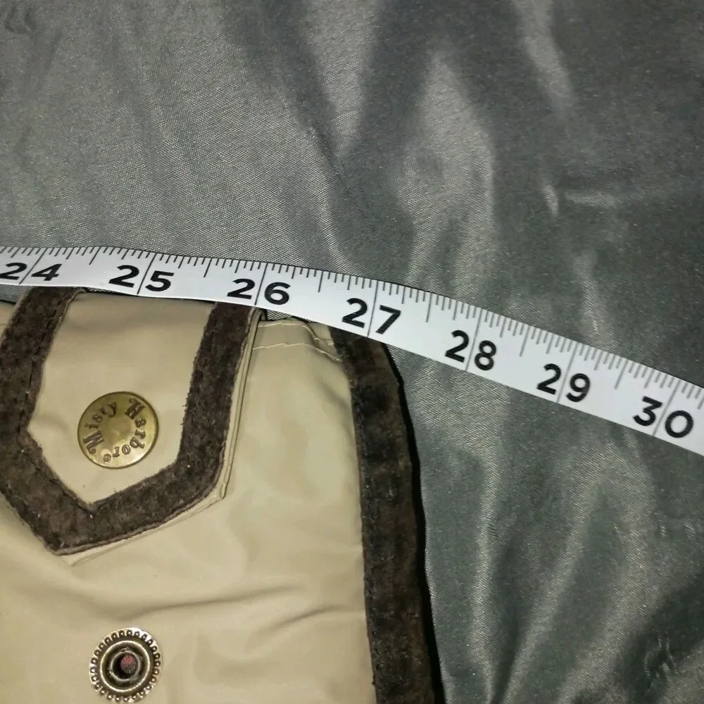 Vintage Misty Harbor Rain Jacket Trench Coat M Slicker Flannel Lining Trenchcoat